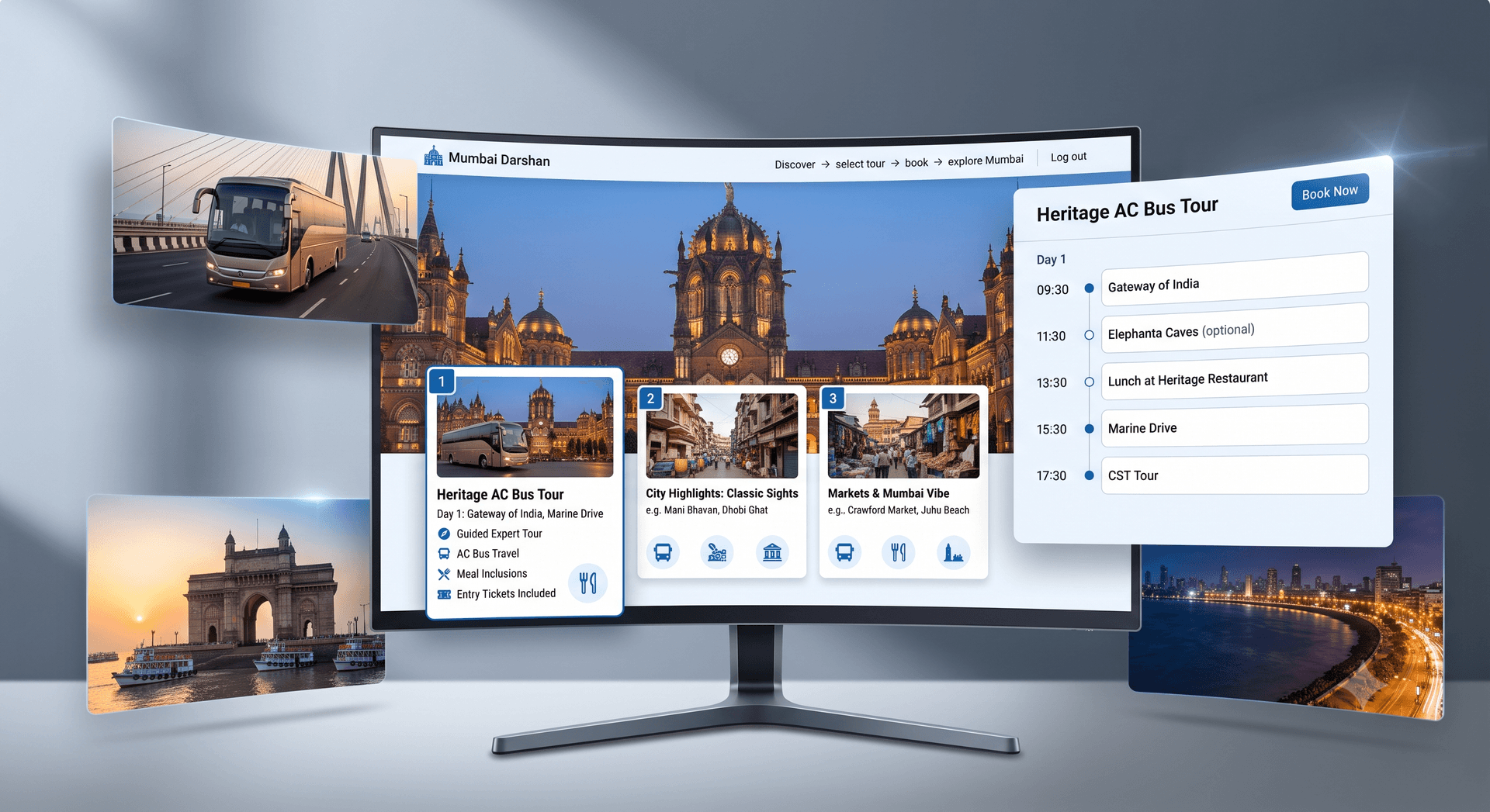 Mumbai Darshan — Travel / Booking project preview